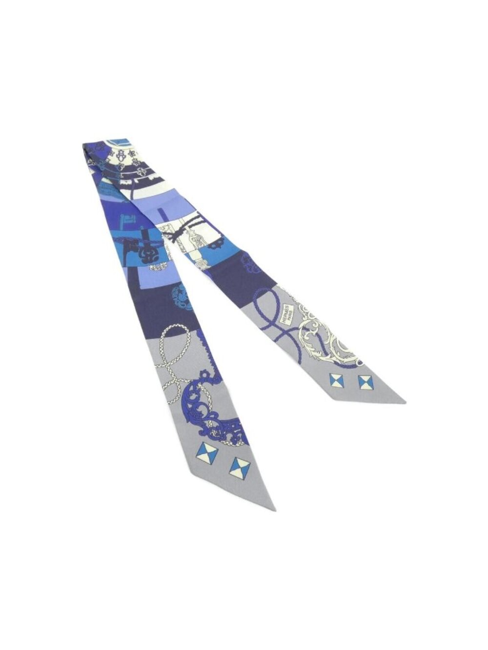 Hermes Tours de Cies Twilly Scarf